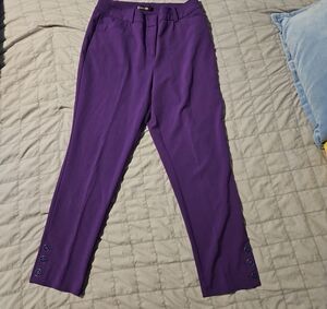 New York And Company Vibrant Purple Trousers